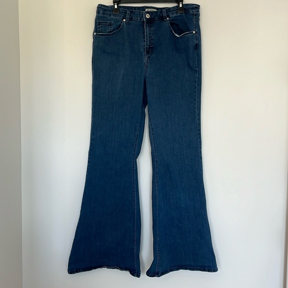 All Worthy by Hunter McGrady Flare Jeans Size 16T - Picture 1 of 4
